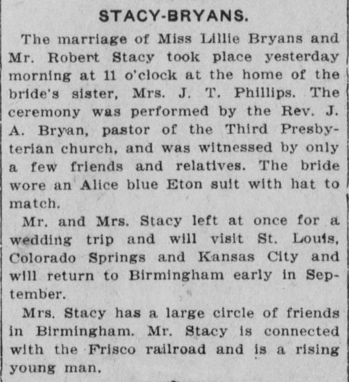 Lillie Bryans-Robert Stacy